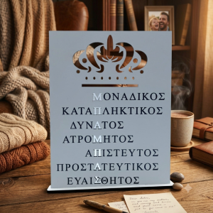 Ξύλινο σταντ για τον μπαμπά