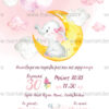 TS265 prosklitirio vaptisis koritsi girl little baby elephant moon