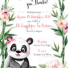 TS440 Νο91Κ 01 prosklitiria gamou vaptisis love panda flowers girl