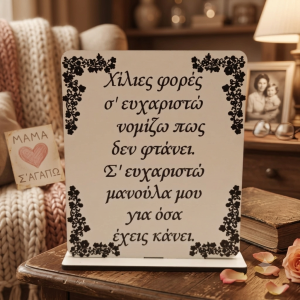 Ξύλινο σταντ δωράκι για την μαμά