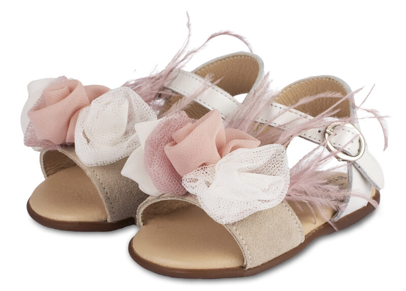 Βαπτιστικά παπούτσια Babywalker για πρώτα βήματα PRI2616 ivory-pink - Image 3