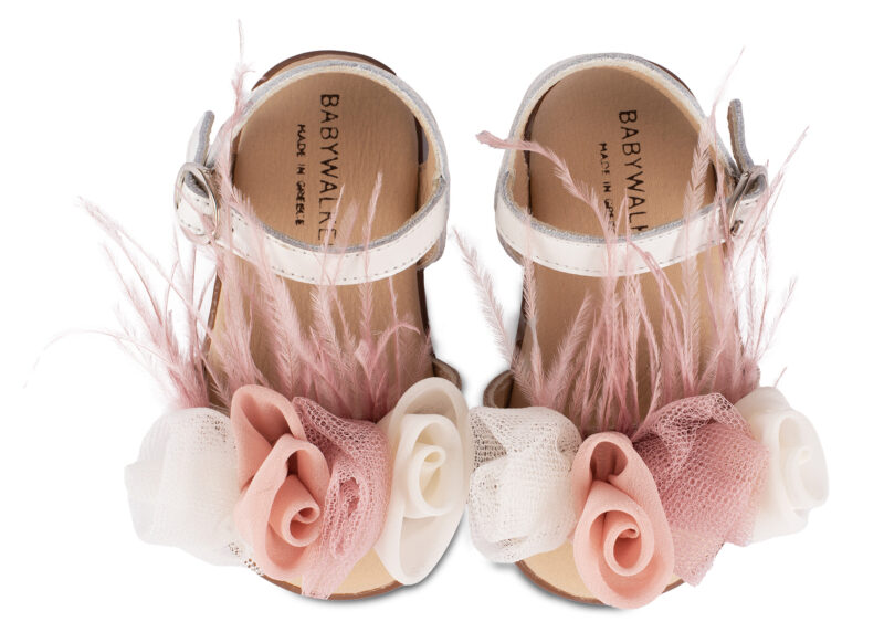 Βαπτιστικά παπούτσια Babywalker για πρώτα βήματα PRI2616 ivory-pink - Image 2