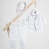 Βαπτιστικό κοστούμι Piccolino Ian σε χρώμα White