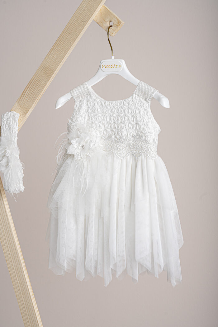 Βαπτιστικό φόρεμα Piccolino Elisa Ivory - Image 2