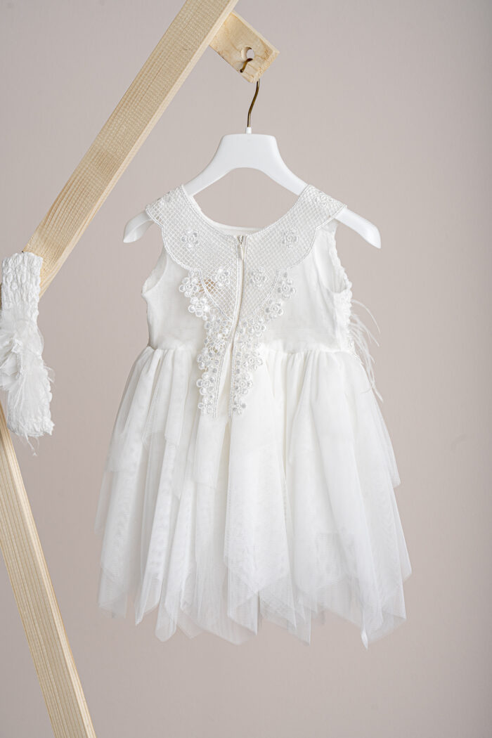 Βαπτιστικό φόρεμα Piccolino Elisa Ivory - Image 3