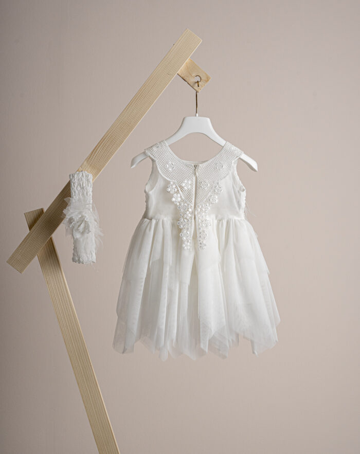 Βαπτιστικό φόρεμα Piccolino Elisa Ivory - Image 4