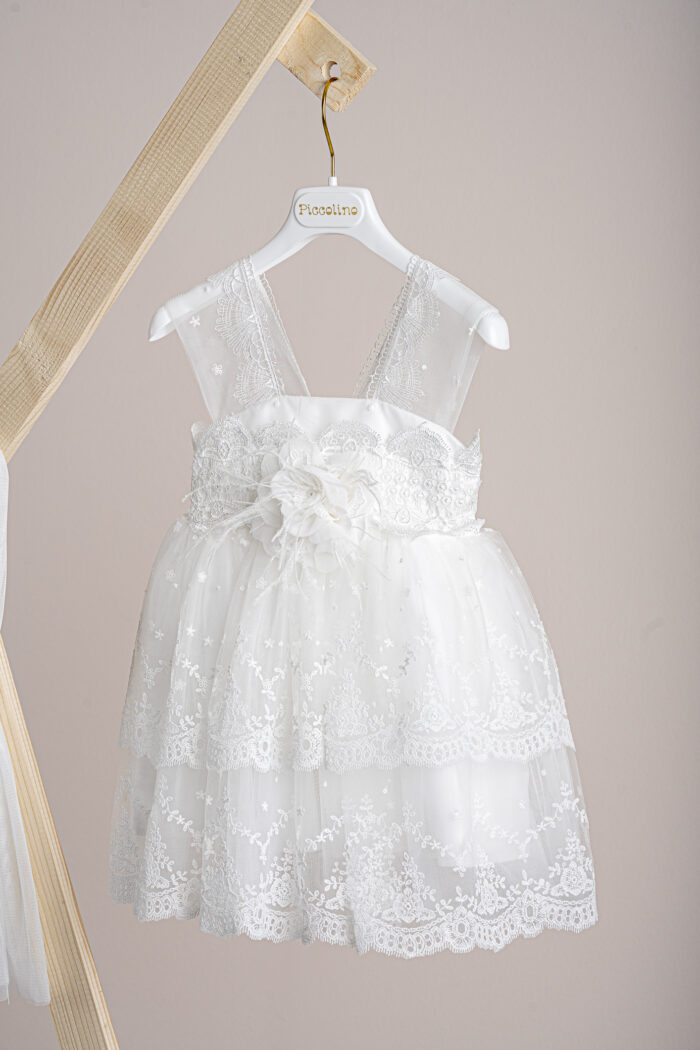 Βαπτιστικό φόρεμα Piccolino Estelle Ivory - Image 2