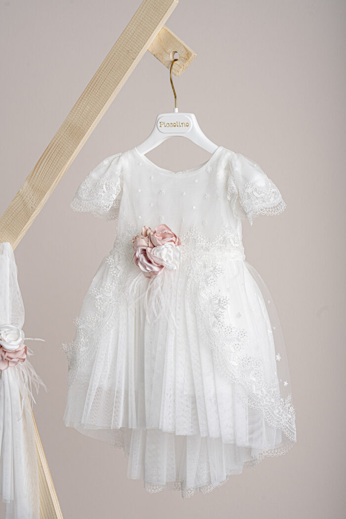 Βαπτιστικό φόρεμα Piccolino Lucile Ivory - Image 2