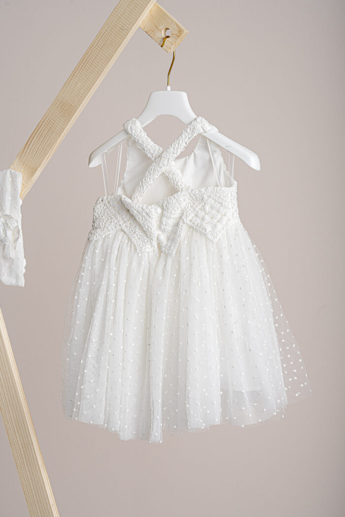 Βαπτιστικό φόρεμα Piccolino Thea Ivory - Image 3