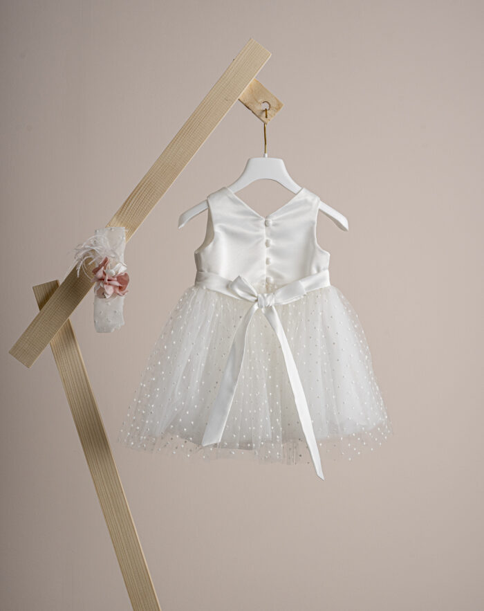 Βαπτιστικό φόρεμα Piccolino Constance Ivory - Image 3
