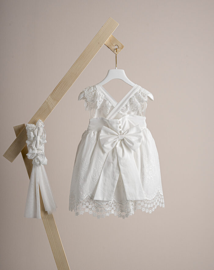 Βαπτιστικό φόρεμα Piccolino Valerie Ivory - Image 4