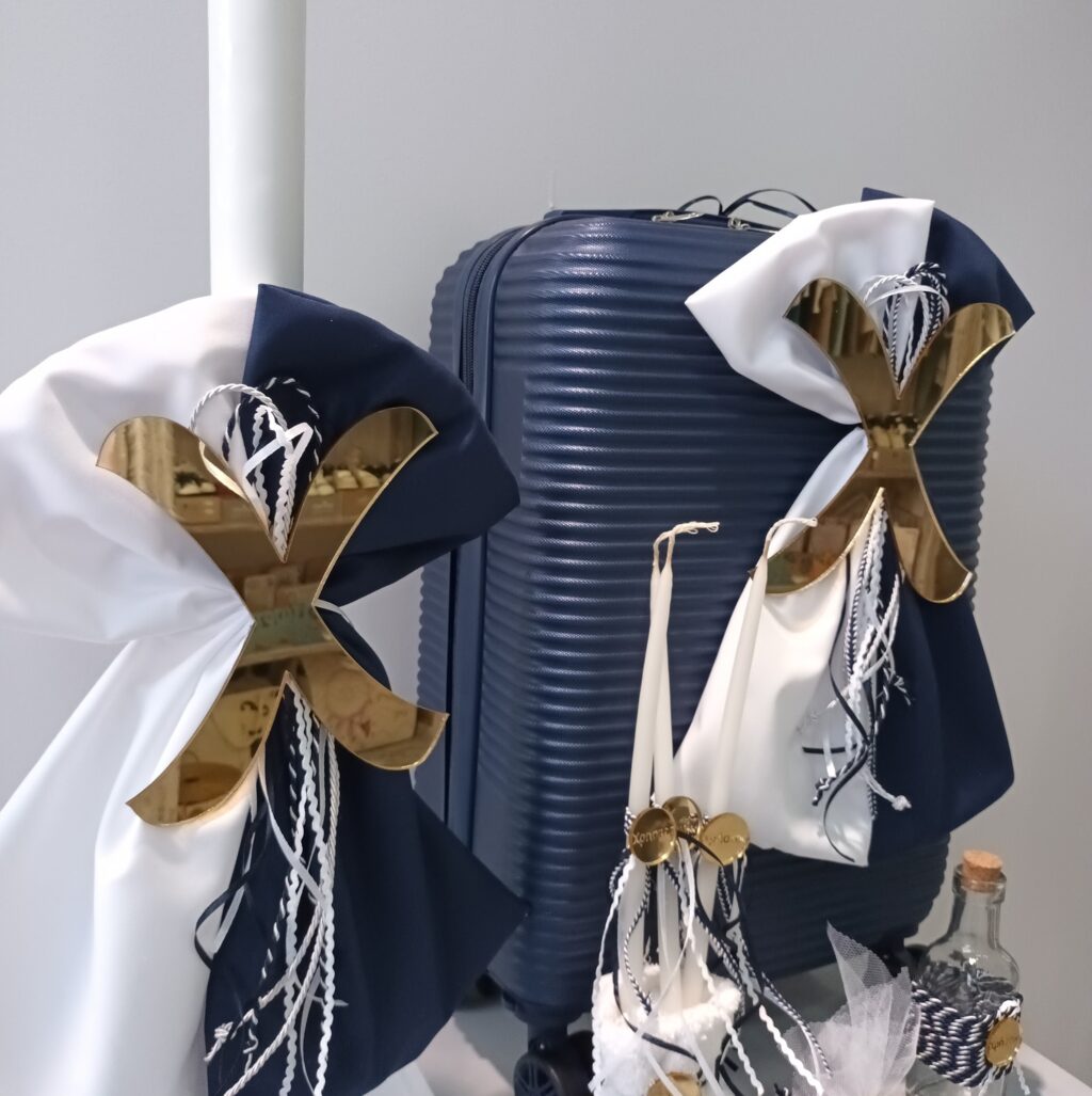 Βαπτιστικό σετ με μονόγραμμα σε χρυσό Plexiglass - Image 2