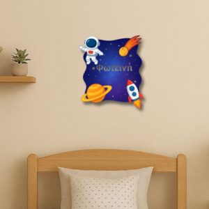 Φωτιστικό τοίχου για παιδικό δωμάτιο με θέμα Διάστημα