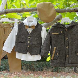Βαπτιστικό κοστούμι χειμερινό Piccolino Mathew Camel