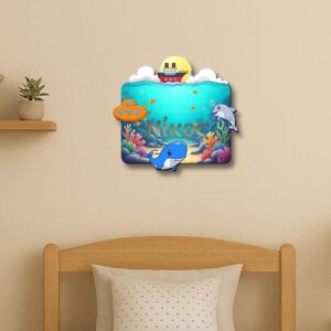 Φωτιστικό τοίχου για παιδικό δωμάτιο με θέμα Βυθός