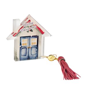 Επιτραπέζιο γούρι σπιτάκι πλεξιγκλάς με εκτύπωση