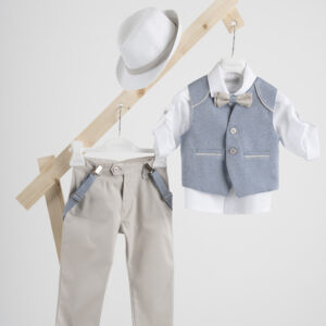 Βαπτιστικό κοστούμι Piccolino Francisco Blue Sand