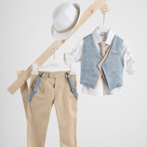 Βαπτιστικό ρούχο αγόρι Piccolino Silvio Beige