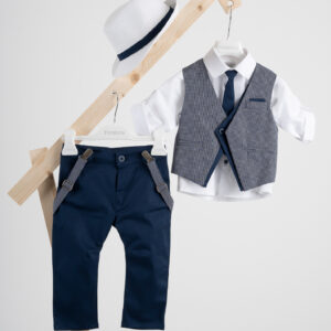 Βαπτιστικό ρούχο αγόρι Piccolino Silvio Navy