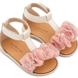 Βαπτιστικά παπούτσια κορίτσι Babywalker BS3601 IVORY-PINK