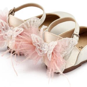 Βαπτιστικά παπούτσια Babywalker BW4891 IVORY-PINK