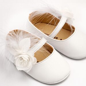 Βαπτιστικά παπούτσια Babywalker αγκαλιάς MI1664 WHITE