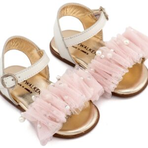 Βαπτιστικά παπούτσια Babywalker για πρώτα βήματα PRI2656 IVORY-PINK