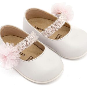 Βαπτιστικά παπούτσια Babywalker για πρώτα βήματα PRI2657 WHITE-PINK