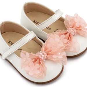 Βαπτιστικά παπούτσια Babywalker για πρώτα βήματα PRI2659 IVORY-PINK
