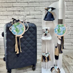 Βαπτιστικό σετ για αγόρι με θέμα Ταξίδι