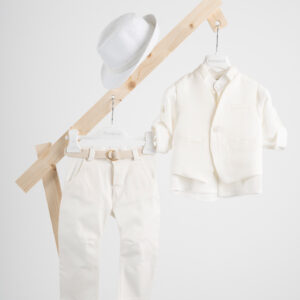 Βαπτιστικό ρούχο αγόρι Piccolino Luciano Ivory
