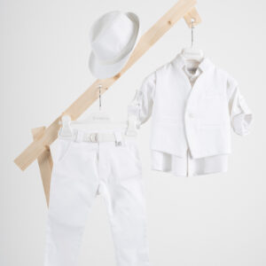 Βαπτιστικό ρούχο αγόρι Piccolino Luciano White