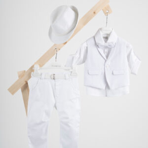 Βαπτιστικό ρούχο αγόρι Piccolino Ian White