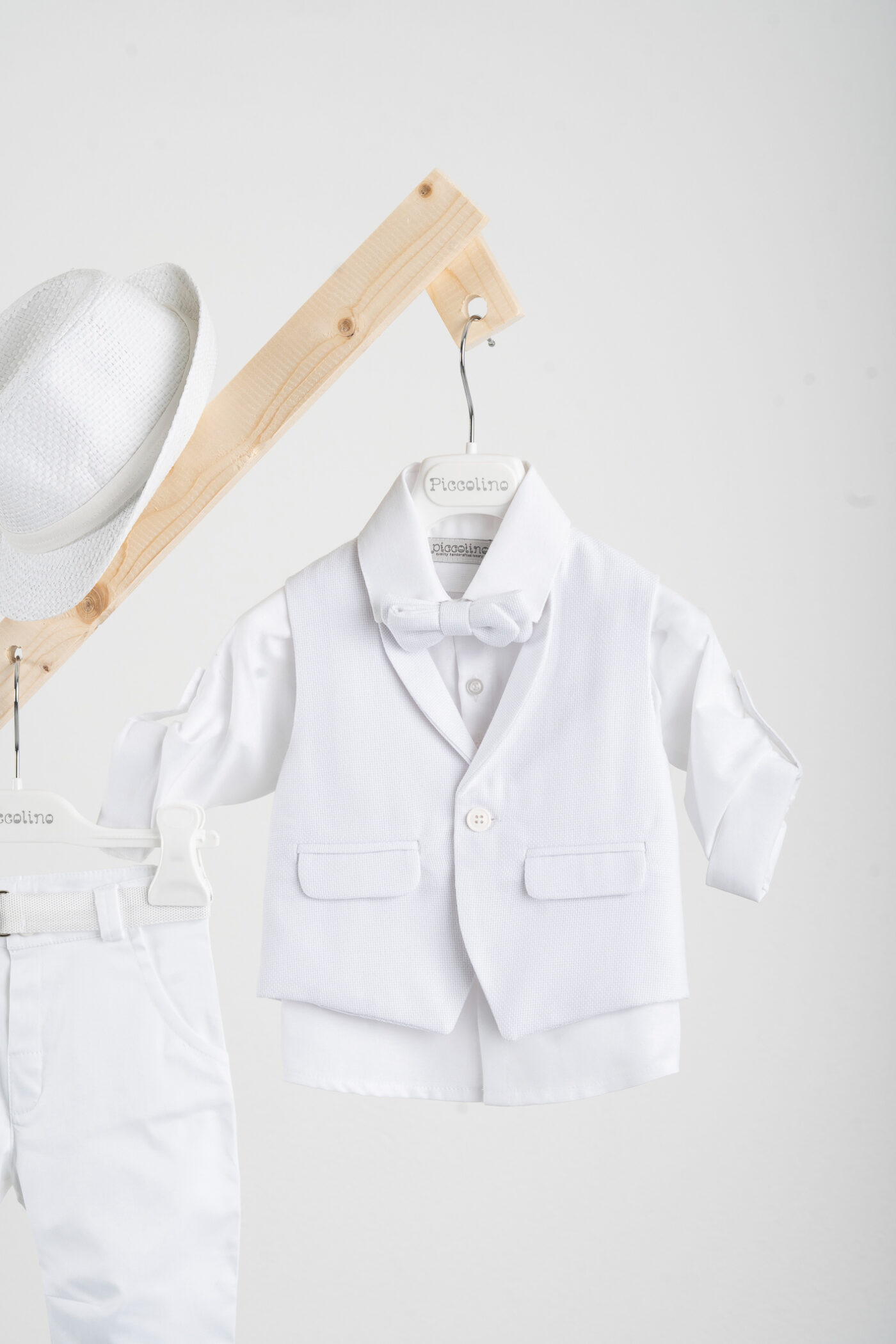 Βαπτιστικό ρούχο αγόρι Piccolino Ian White - Image 2