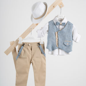 Βαπτιστικό ρούχο αγόρι Piccolino Pedro Beige