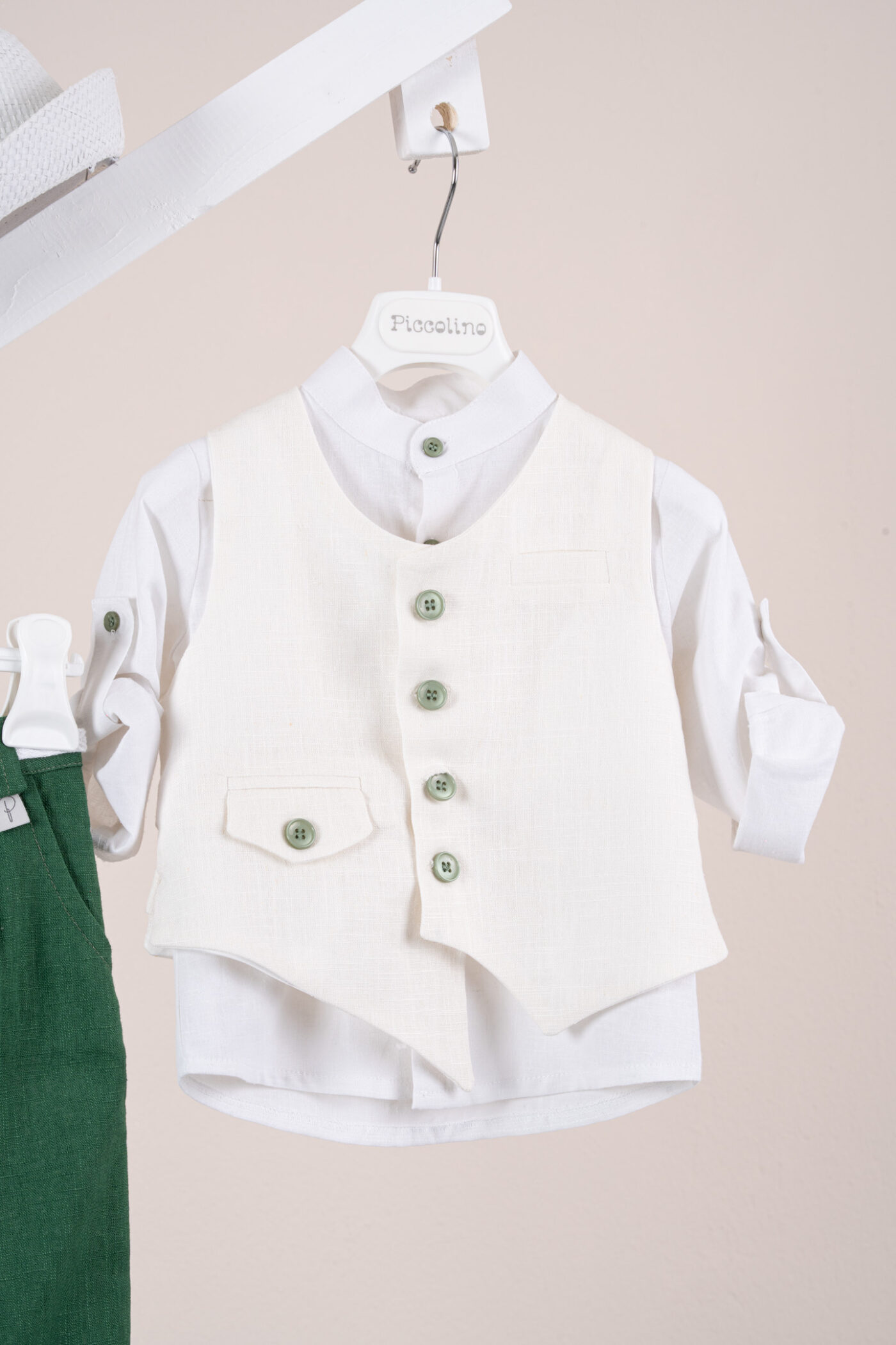 Βαπτιστικό ρούχο αγόρι Piccolino Thomas Green - Image 2