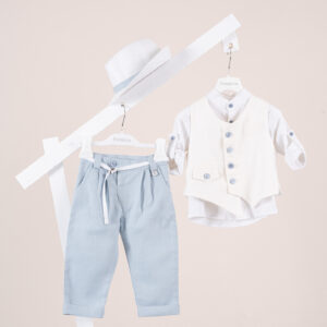 Βαπτιστικό ρούχο αγόρι Piccolino Thomas Light Blue