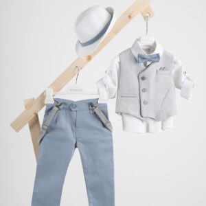 Βαπτιστικό ρούχο αγόρι Piccolino Gustavo Light Blue