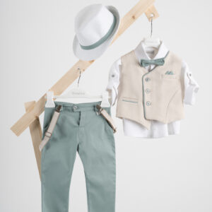 Βαπτιστικό ρούχο αγόρι Piccolino Gustavo Mint