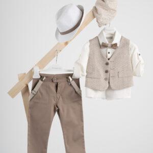 Βαπτιστικό ρούχο αγόρι Piccolino Pablo Mocha