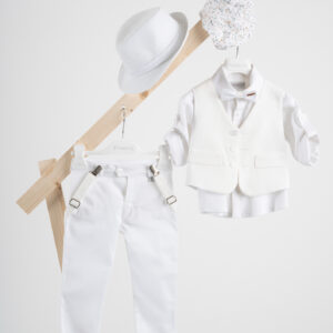 Βαπτιστικό ρούχο αγόρι Piccolino Pablo White
