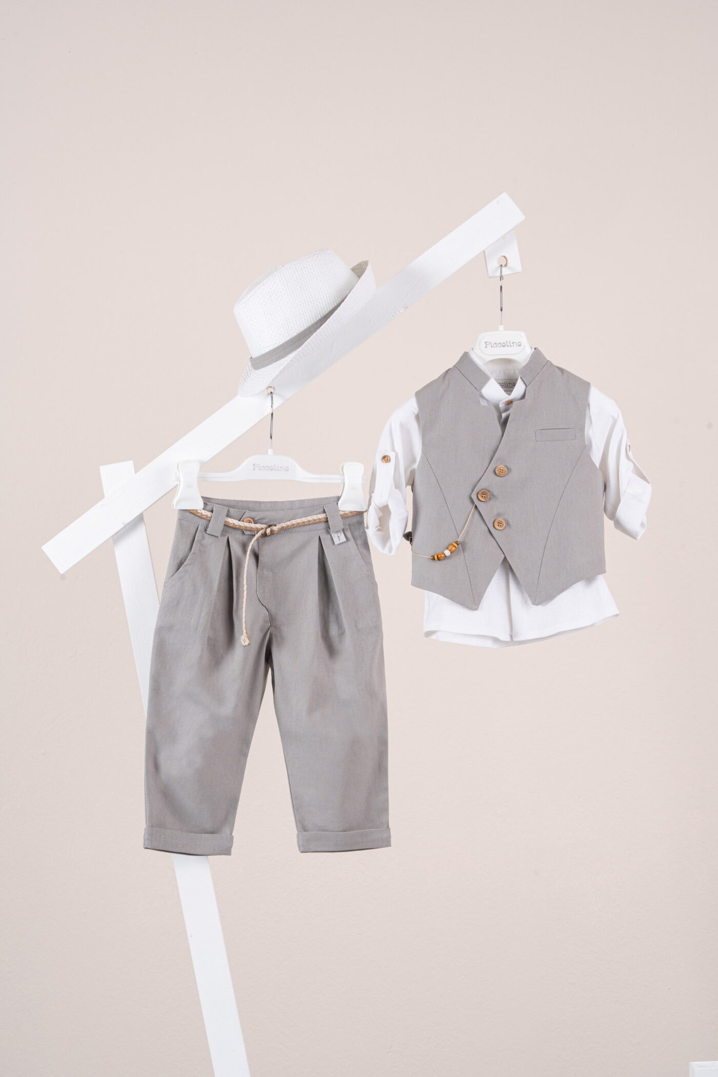 Βαπτιστικό ρούχο αγόρι Piccolino Enrique Grey