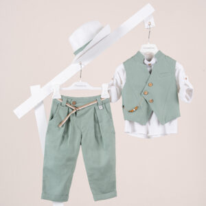 Βαπτιστικό ρούχο αγόρι Piccolino Enrique Mint