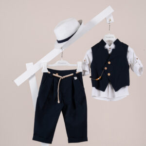 Βαπτιστικό ρούχο αγόρι Piccolino Enrique Navy