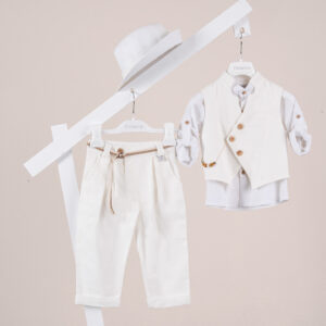 Βαπτιστικό ρούχο αγόρι Piccolino Enrique Off White
