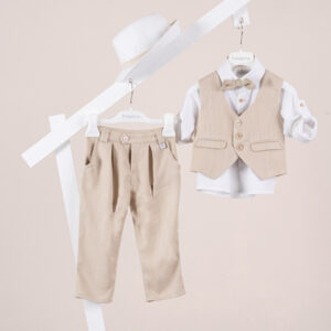 Βαπτιστικό ρούχο αγόρι Piccolino Rodrigo Beige