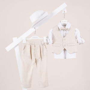 Βαπτιστικό ρούχο αγόρι Piccolino Rodrigo Ecru
