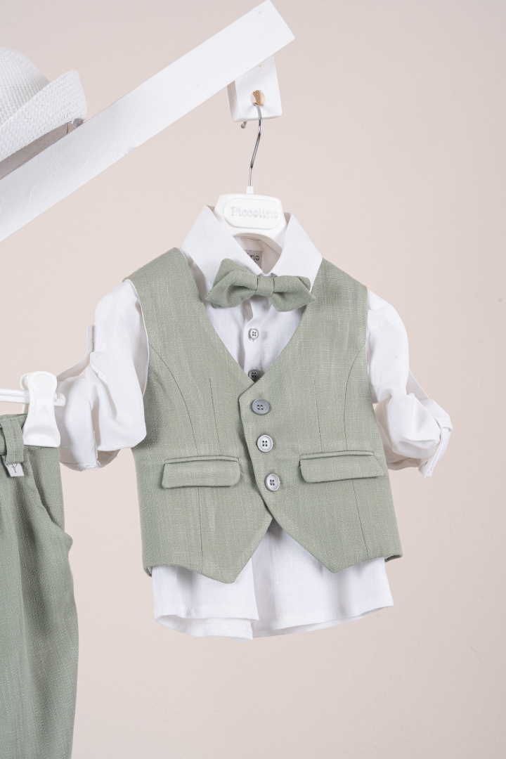 Βαπτιστικό ρούχο αγόρι Piccolino Rodrigo Mint - Image 2