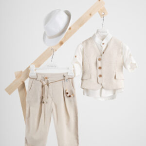 Βαπτιστικό ρούχο αγόρι Piccolino Lewis Beige