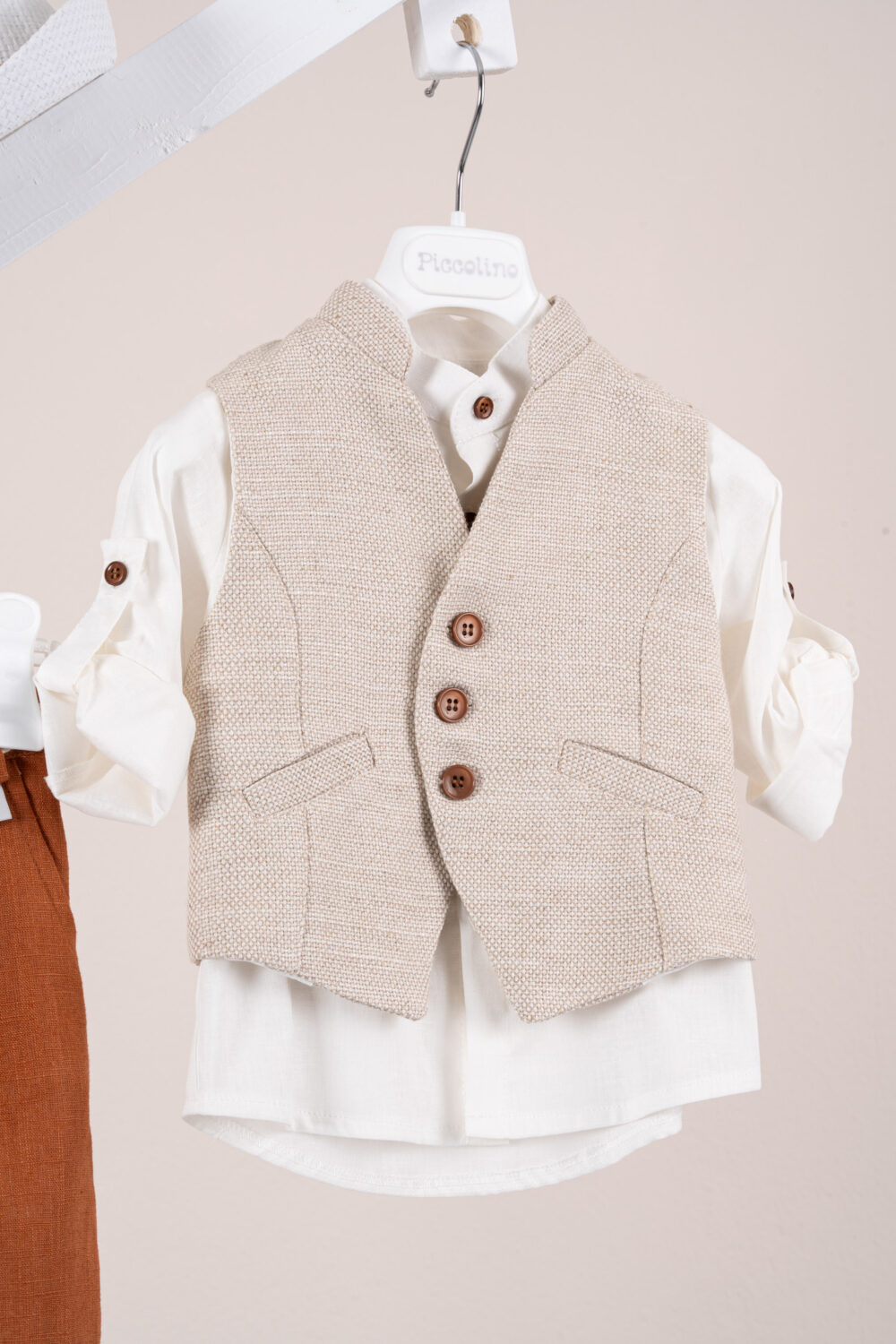 Βαπτιστικό ρούχο αγόρι Piccolino Logan Ginger - Image 2